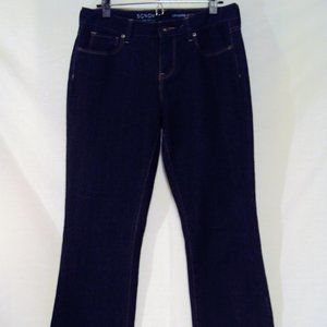 Sonoma Life + Style Curvy Bootcut Mid-Rise Dark Wash Demin Jeans Size 6